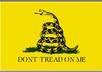 send you 2 Gadsden Rattlesnake Tea Party Flag Stickers