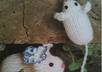 hand knit you a cute woolly toy mouse