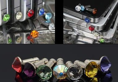 send you a stunning diamante earphone plug for your phone big1