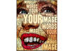 make 3 photos of you with words like a comic