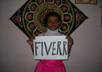 have my 7 year old Daughter Dance in any Song holding you message, brand/business name, birthday wish, website name small1