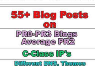 create over 55 Contextual Links using my Fresh C Class Ip High Pr Blog Network, crazy value gig big1