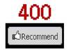 get you 400 facebook RECOMMEND clicks in less then 24 hours just just
