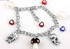 send you this handmade heart beaded charm chain ankle bracelet with free shipping