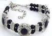 send you this black Tibetan silver charm bracelet with free shipping
