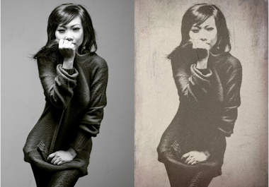 turn 10 of your photos into a very old photo look big1