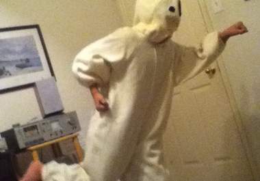 dance in a full body cat looking costume to your choice of song for up to 3 minutes big1
