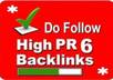 build 9 Dofollow links and one nofollow liink from Pr9 to Pr6 which are more powerful links to boost your site ranking in Google with proof