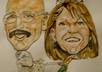 add color to a couple caricature for Valentines Day small1