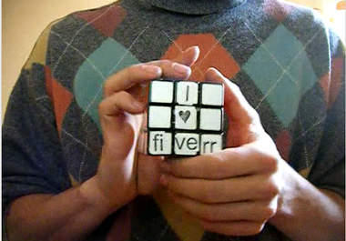 add your message and solve a rubiks cube big1