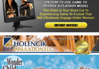 design an impressive animated banner or a still graphic banner for your website or blog big1