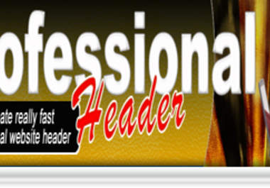 create really fast a professional website header big1