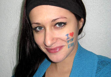 write or draw anything on my face or belly big1