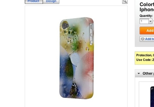 create a unique iPhone case for you to purchase on Zazzle big1