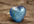 make a silver ocean blue heart ring