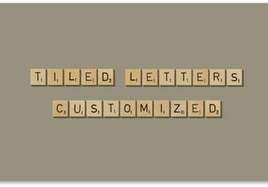 create your personal message using tiled Scrabble letters in 720p HD video big1