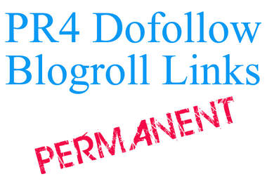 give you a permanent PR4 dofollow blogroll link from my blog big1