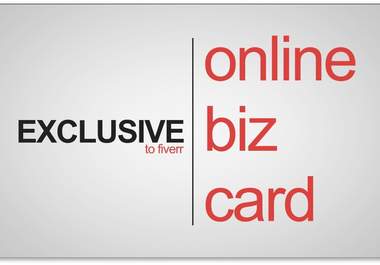 create this online video business card in 720p HD for YouTube, Facebook or your website big1
