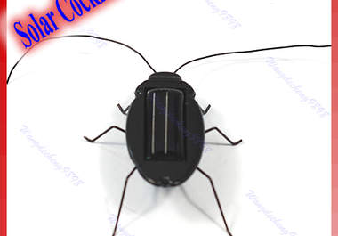 send you this amazing New Solar Powered Toy 6 Legs Black Cockroach with FREE shipping Worldwide Only big1