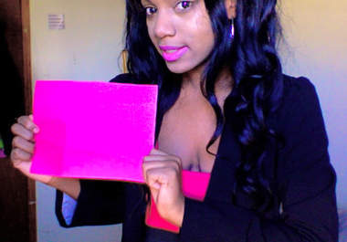 capture a photo of me holding your message or website name big1