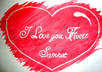paint your simple Loving Mothers Day Message in a heart small1