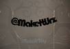 laser cut your Twitter handle out of acrylic