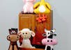 send you your choice of 2 of these adorable felt farm animals