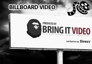 add you logo, pic, text to a DRAMATIC Huge Bilboard video ad big1