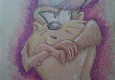 draw your favorite character in crayon big1