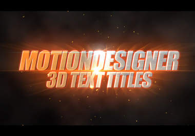 create this FLASHY 3d text titles big1