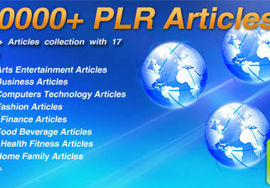 give you a package of 110000 PLR Articles on 200 hot niches big1