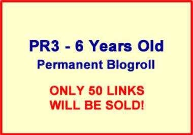 give you a permanent blogroll link 6 year old PR3 Only 50 Links will be sold big1