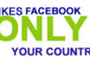 give 50+ facebook likes / fans ONLY from your country