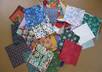 send you twenty 6 inch fabric, charm quilt, cut, squares