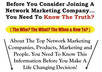help you figure out the most legitimate and profitable MLM Network Marketing company for you to join, up to 1 hour consultation