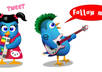 give you a twitter