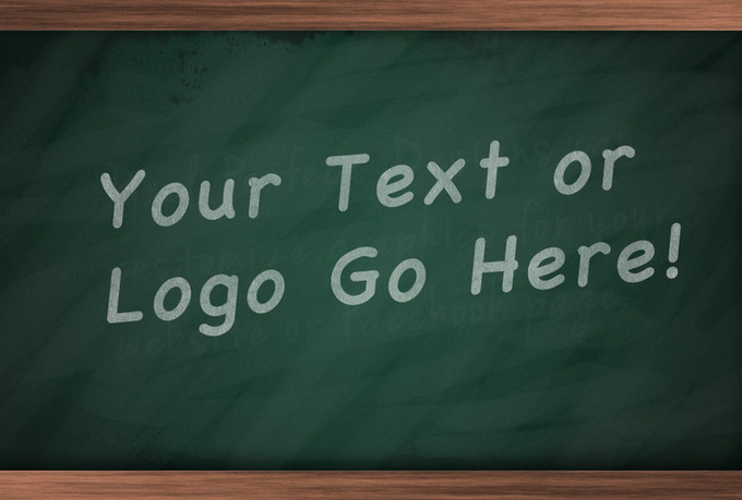 How do I make text and other items look like chalk without a ...