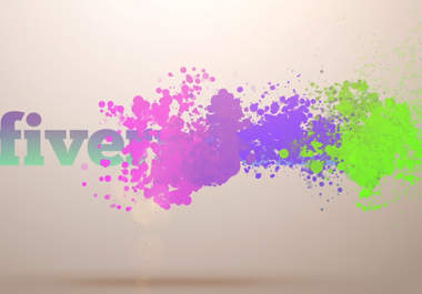 create this beautiful, funky, colourful logo animation big1