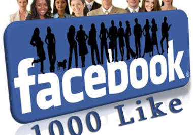 give You 1000+ Guaranteed Facebook Likes To Any Post,Video,Picture,Web And Fan Page big1