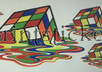 print you 4 Melting Rubiks cube Stickers
