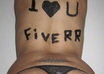 write your message on my sexy naked back and send its 3 high resolution photos to you