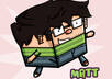 draw a boxy cartoon caricature of anyone