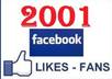 give you 2001 like to any facebook page or Website