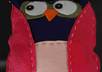 make a felt owl throw pillow