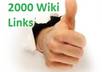 create 500 to 2000 UNIQUE wiki contextual backlinks, you choose, pr 1 to 8 sites, edu sites included ★ one of the largest list on fiverr ★ small1