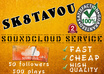 deliver 50 followers and over 500 plays to your soundcloud track super FAST