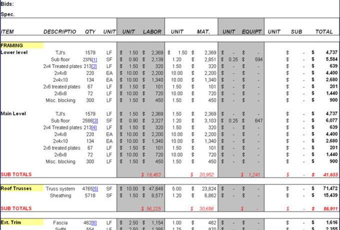 Carpentry list subjects Carpentry list subjects