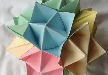 create a piece of modular origami and send it to you big1