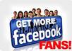 get you 1000 Fans / Likes to your Facebook Fan Page, without admin access to page