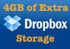 add 4GB of Storage to your Dropbox account